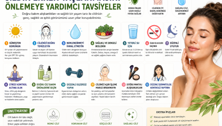 Cildin Erken Yaşlanmasını Önlemeye Yardımcı Tavsiyeler